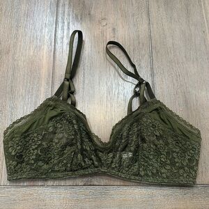 Intimately Free People Martini Green Underwire Bra | Size 34C